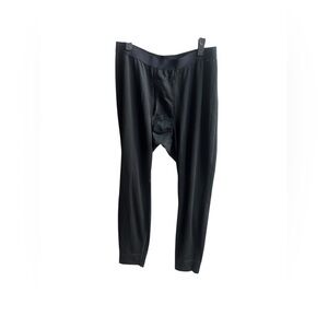 Patagonia L black merino wool blend long Johns